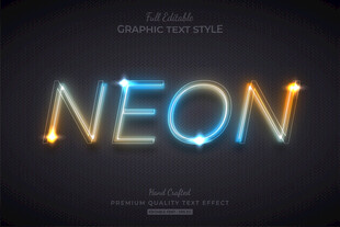 发光字EPS字体样机