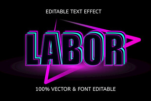 赛博朋克风格EPS字体样机