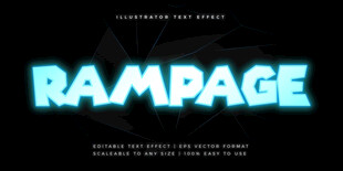 发光字EPS字体样机