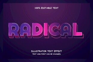 3D立体EPS艺术字效果