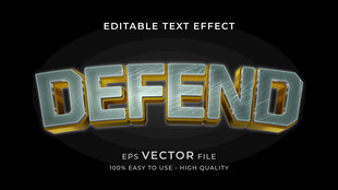 3D立体金属字效果