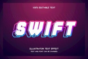 3D立体EPS艺术字效果