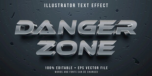 石头风格3D立体EPS艺术字