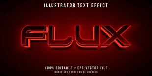 发光3D立体EPS艺术字效果