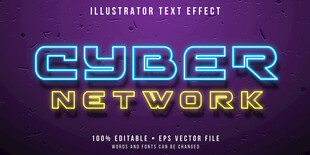 霓虹灯艺术字效果