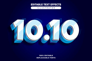 3D立体EPS艺术字效果