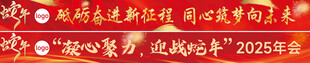 蛇年年会彩色条幅横幅