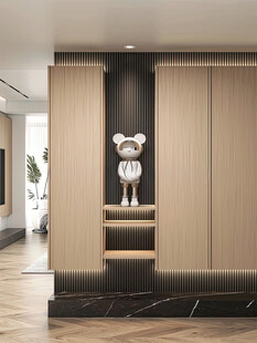 夹吊设计高级感装修木制品定制柜