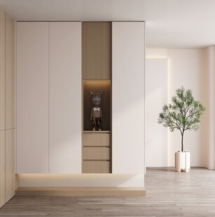 夹吊设计高级感装修木制品定制柜