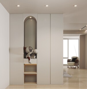 夹吊设计高级感装修木制品定制柜