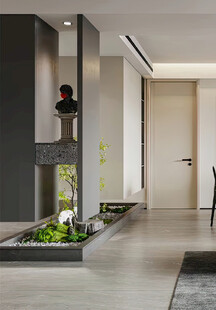 夹吊设计高级感装修木制品定制柜