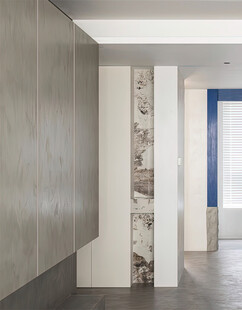 夹吊设计高级感装修木制品定制柜