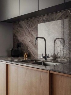 骨骼线胡桃木复古中式风格柜子门