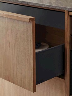 骨骼线胡桃木复古中式风格柜子门