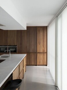 骨骼线胡桃木复古中式风格柜子门