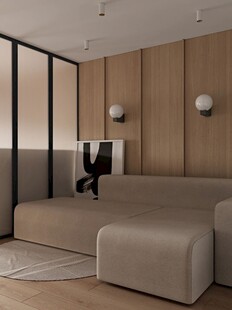 骨骼线胡桃木复古中式风格柜子门