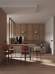 骨骼线胡桃木复古中式风格柜子门