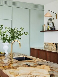 骨骼线胡桃木复古中式风格柜子门