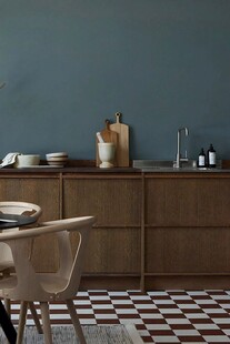 骨骼线胡桃木复古中式风格柜子门