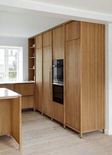 骨骼线胡桃木复古中式风格柜子门