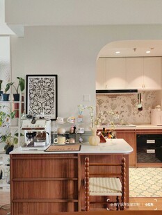 骨骼线胡桃木复古中式风格柜子门