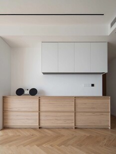 骨骼线胡桃木复古中式风格柜子门