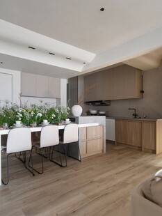 骨骼线胡桃木复古中式风格柜子门