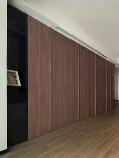 骨骼线胡桃木复古中式风格柜子门