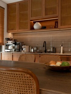 骨骼线胡桃木复古中式风格柜子门