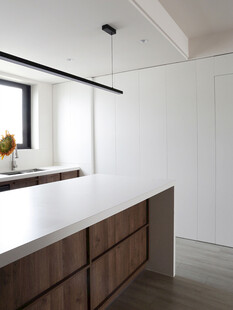 骨骼线胡桃木复古中式风格柜子门