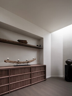 骨骼线胡桃木复古中式风格柜子门