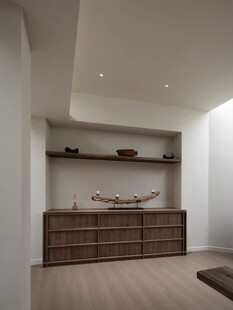 骨骼线胡桃木复古中式风格柜子门