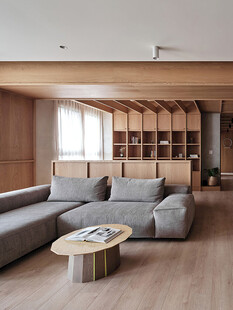 骨骼线胡桃木复古中式风格柜子门