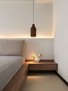 骨骼线胡桃木复古中式风格柜子门