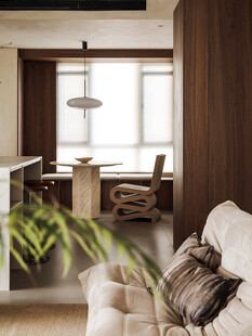 骨骼线胡桃木复古中式风格柜子门