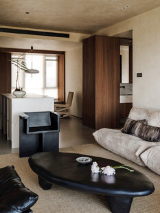 骨骼线胡桃木复古中式风格柜子门