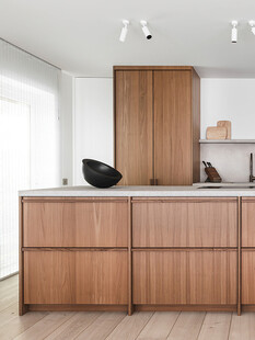 骨骼线胡桃木复古中式风格柜子门