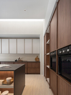 骨骼线胡桃木复古中式风格柜子门