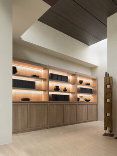 骨骼线胡桃木复古中式风格柜子门