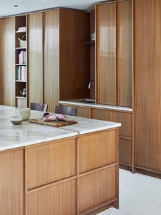 骨骼线胡桃木复古中式风格柜子门