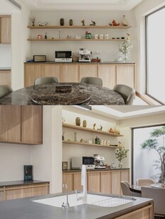 骨骼线胡桃木复古中式风格柜子门