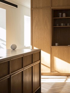 骨骼线胡桃木复古中式风格柜子门