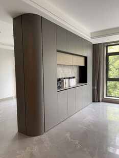 全屋定制弧形转角柜子柜体装修