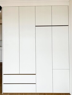 一门到顶分段衣柜高级感全屋定制