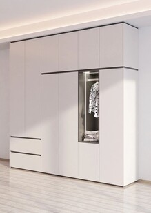 一门到顶分段衣柜高级感全屋定制