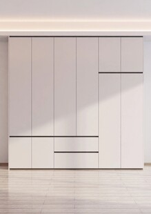 一门到顶分段衣柜高级感全屋定制