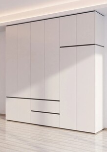 一门到顶分段衣柜高级感全屋定制