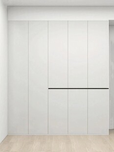 一门到顶分段衣柜高级感全屋定制