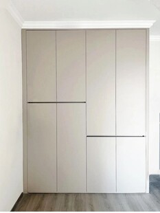 一门到顶分段衣柜高级感全屋定制