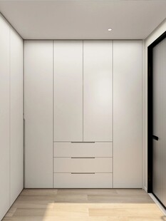 一门到顶分段衣柜高级感全屋定制